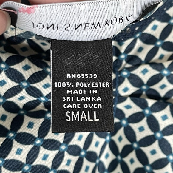 Jones New York Women's S Satin Babydoll Slip Nightie Aqua Blue Chemise Lace Sexy - Picture 5 of 6